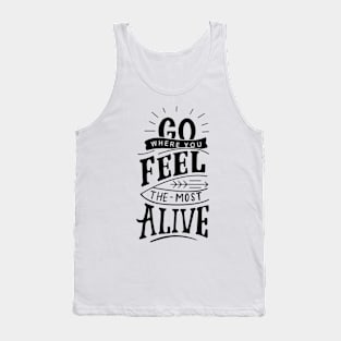 Feel Alive black Tank Top